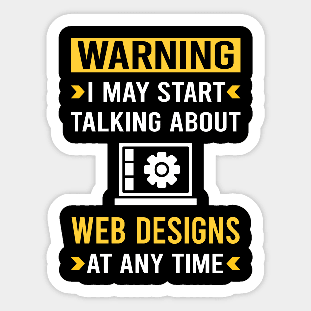 Warning Web Design Designing Designer Designs Sticker by Good Day